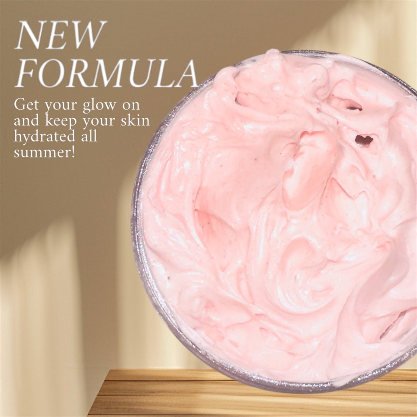 Rose and Rosemary Shimmer Body Cream