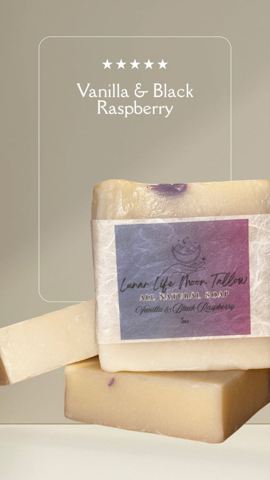 Vanilla and Black Raspberry All Natural Soap
