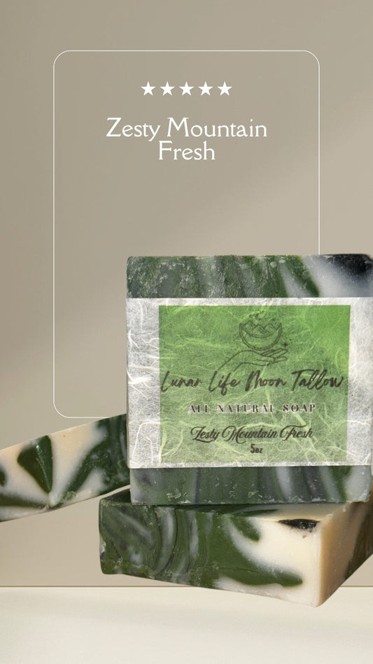Zesty Mountain Fresh All Natural Soap